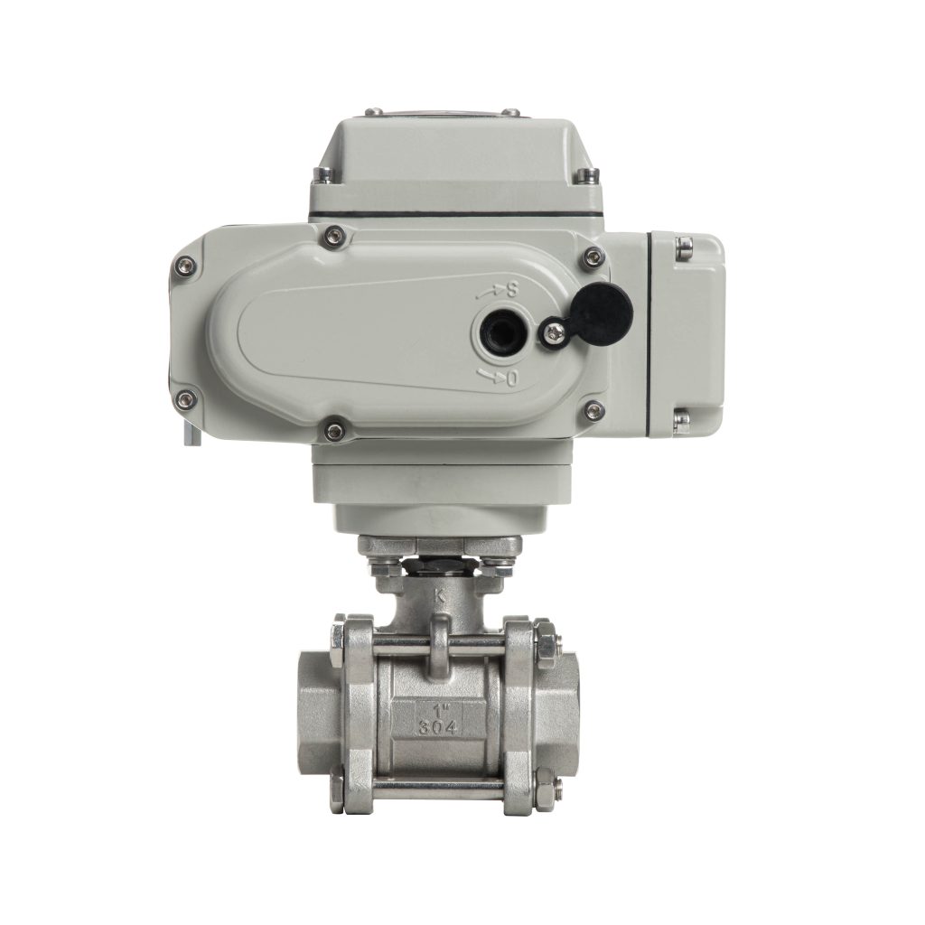 Electric screw ball valve