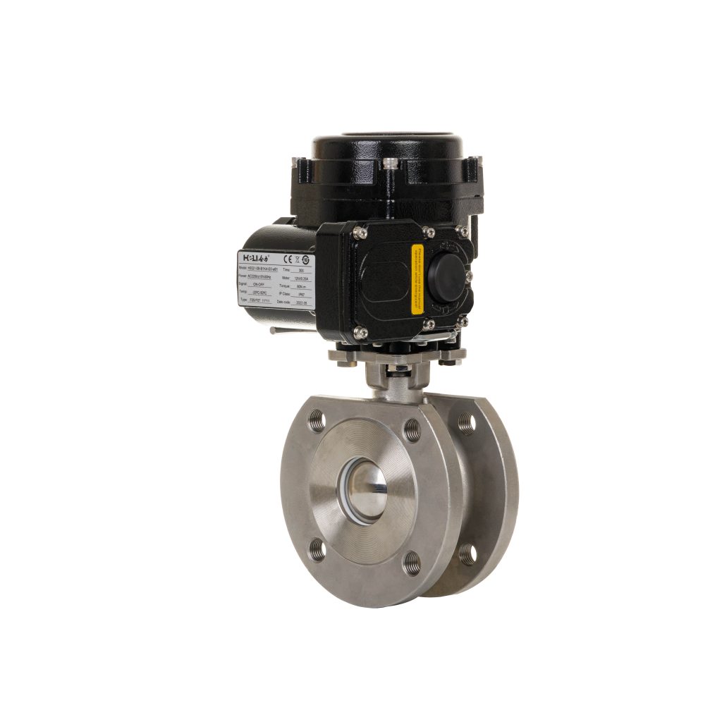 Electric flanged hard seal butterfly valve oem manufacturer