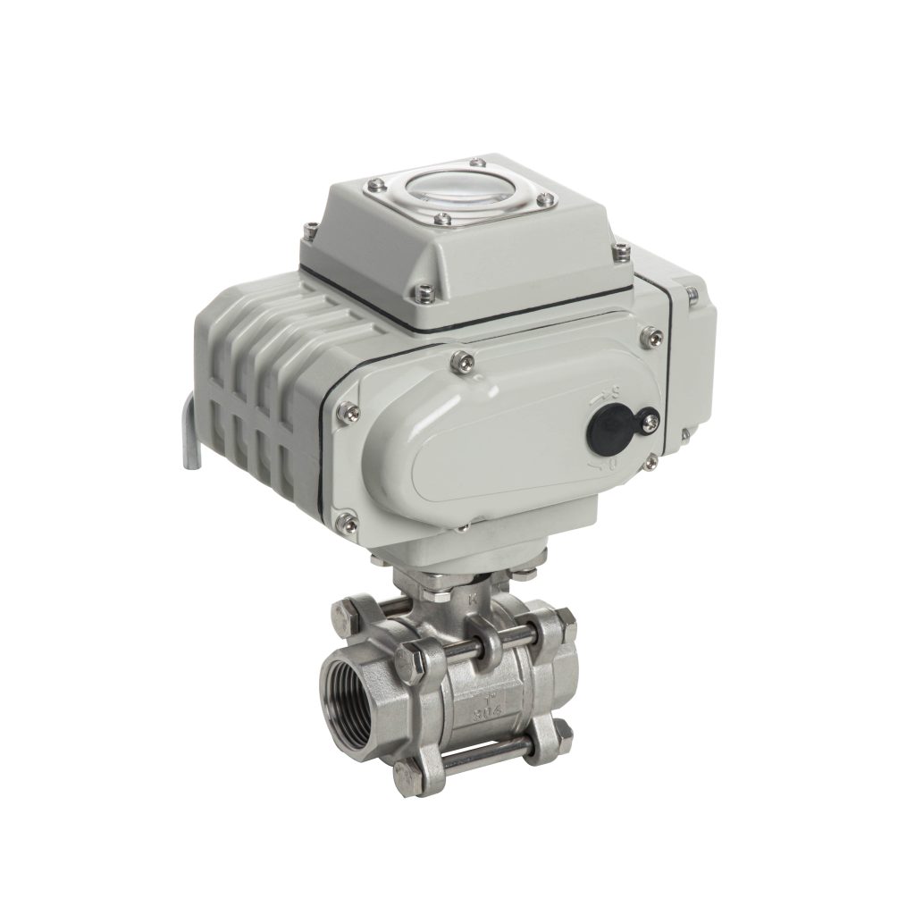 Electric screw ball valve