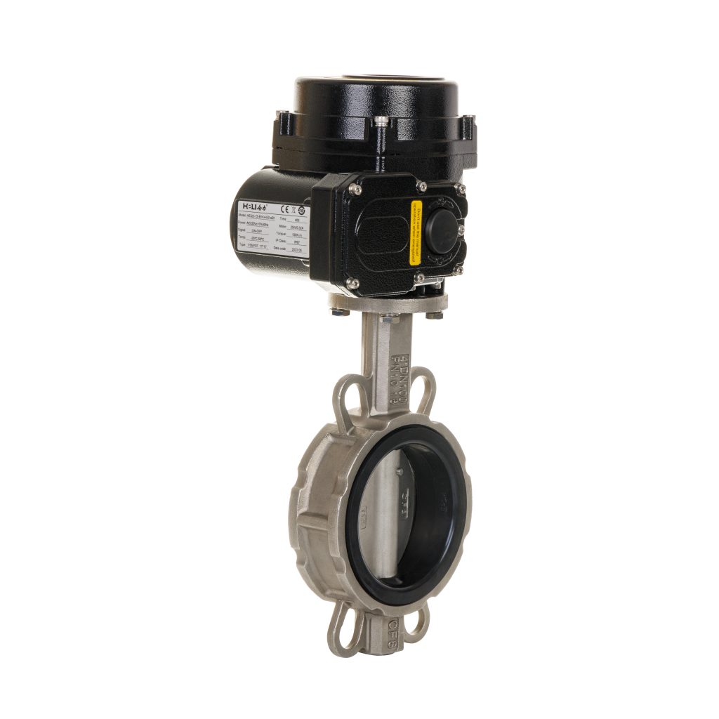 Lithium battery Electric clamp butterfly valve