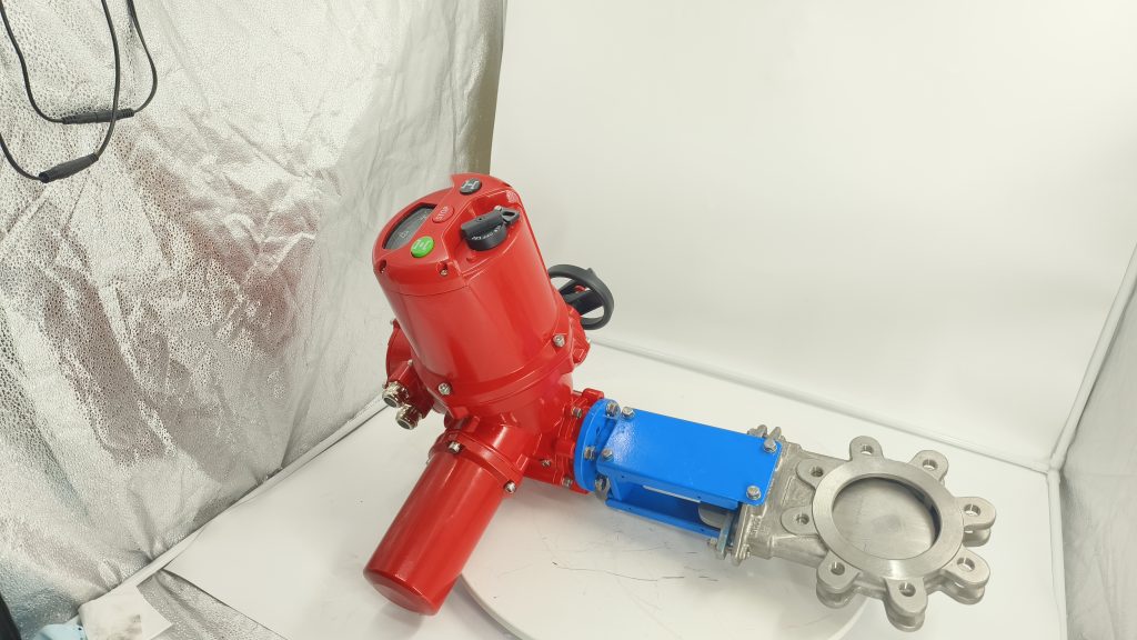Lithium battery electric gate valve