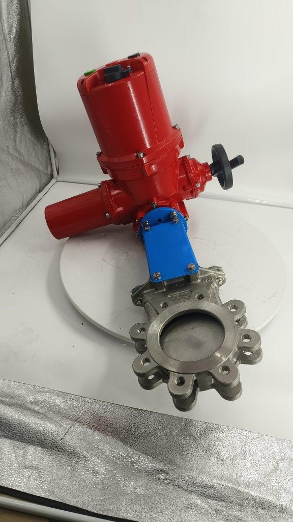 Lithium battery electric gate valve